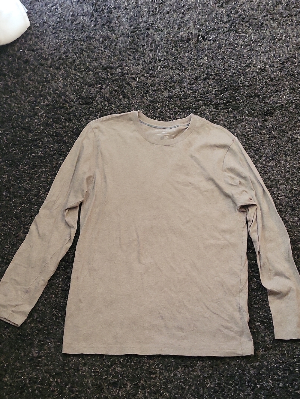 Mack Weldon Men's Long-Sleeve Crewneck Shirt - Taupe